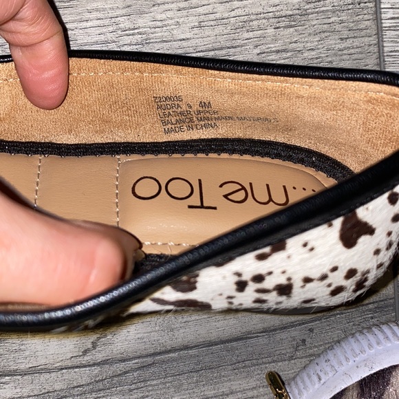 Cow print pointy loafers - Picture 6 of 11